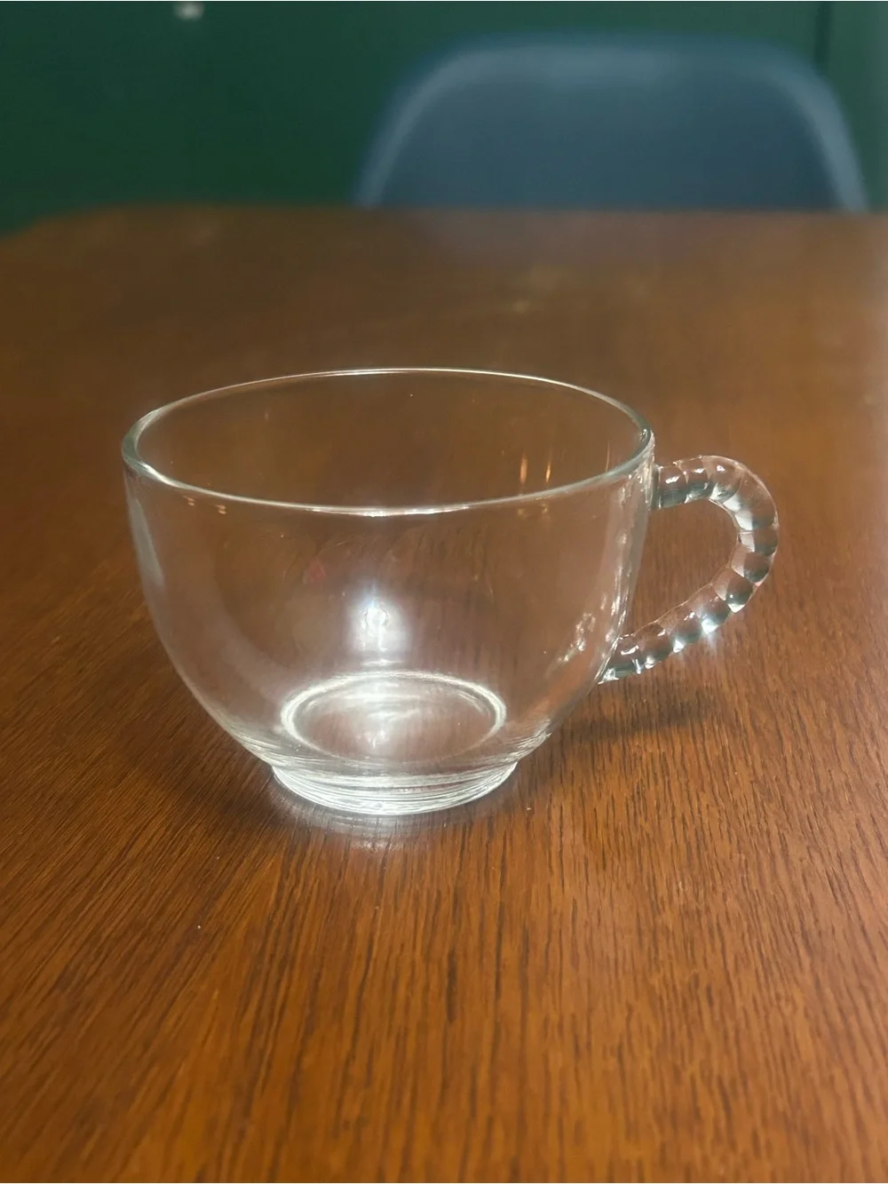 Vintage luncheon glass plate and cup
